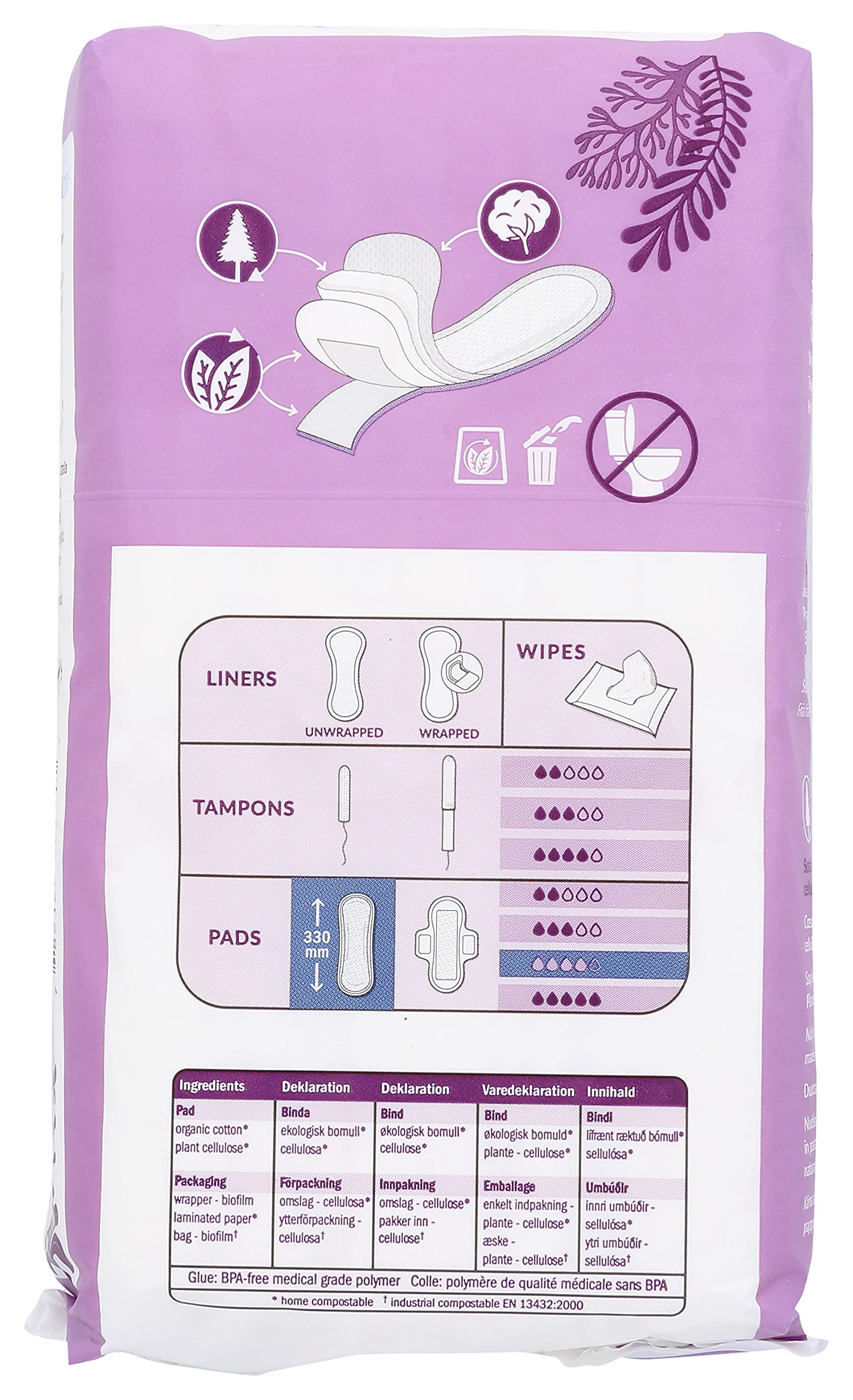 Natracare night-time pad in use during sleep for comfort.