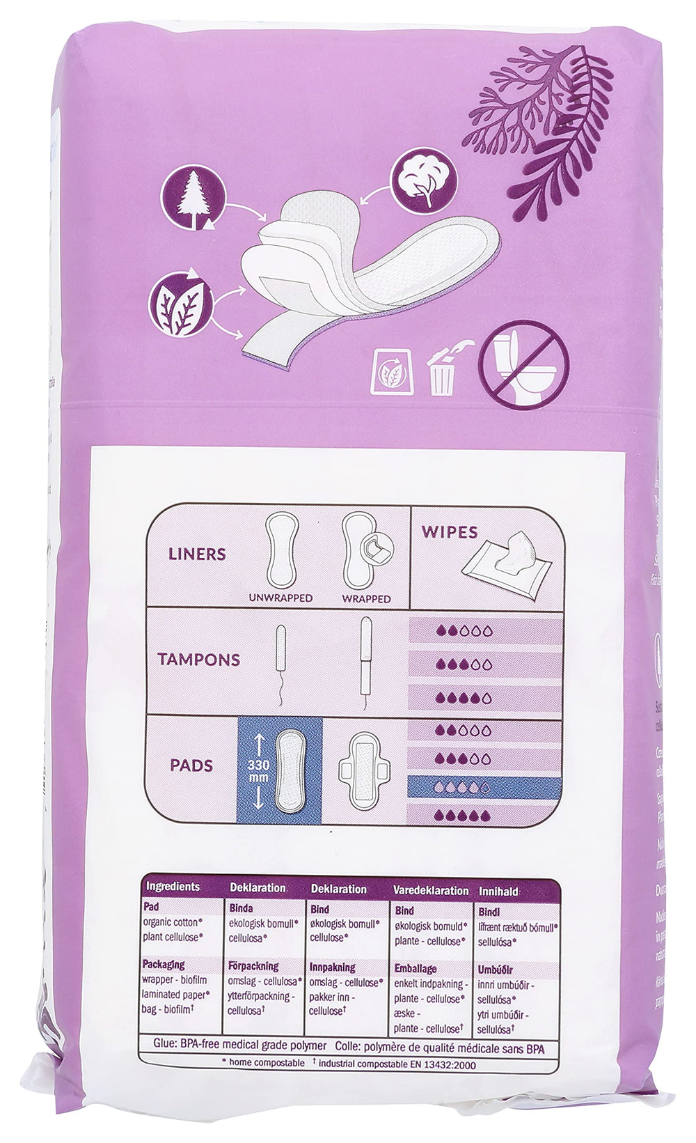 Natracare night-time pad in use during sleep for comfort.