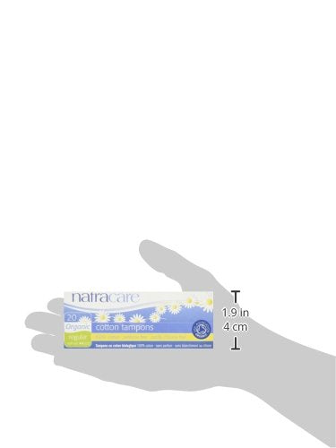 Natracare non-applicator tampons in-use illustration