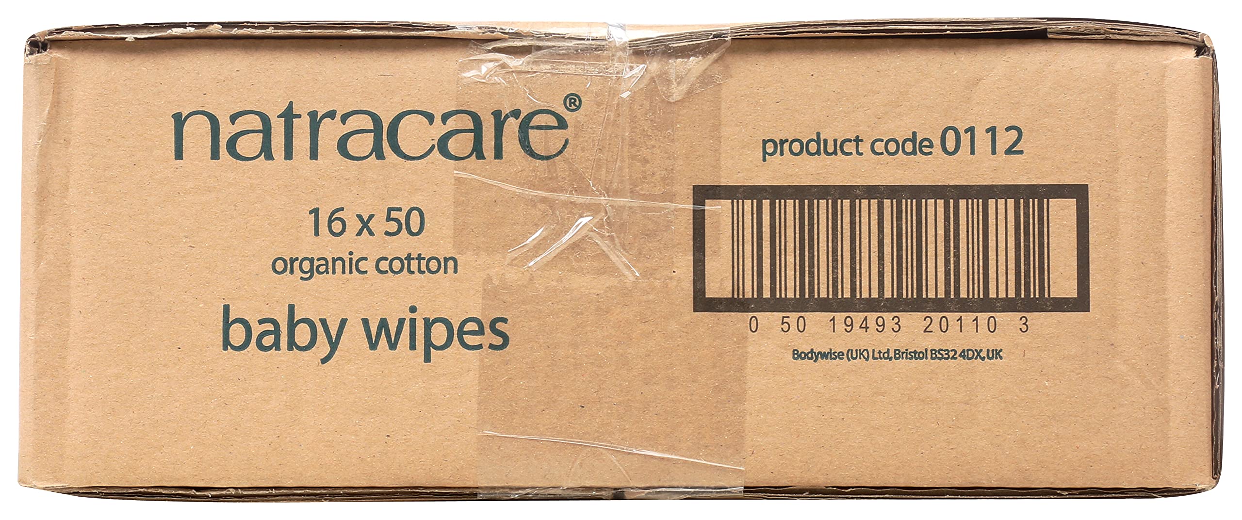 Natracare logo and EWG VERIFIED badge on eco-friendly packaging