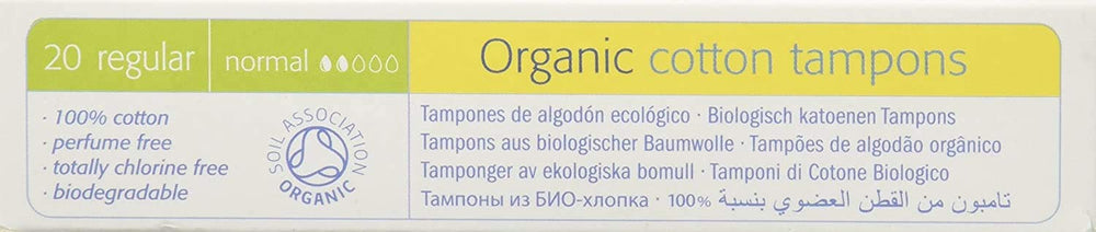 Natracare non-applicator tampons provide natural cotton protection on the go.