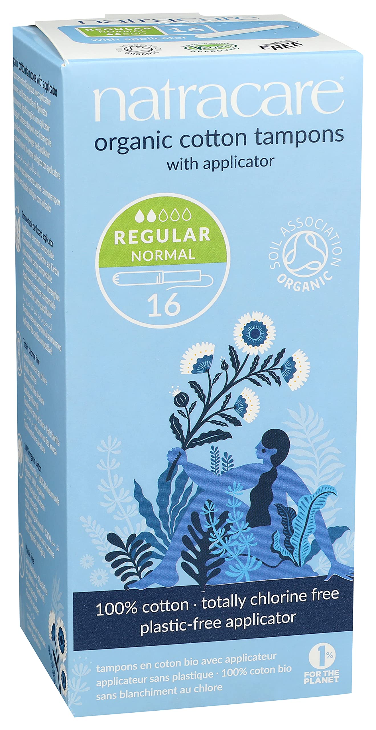 Close-up of the organic cotton texture used in Natracare tampons.