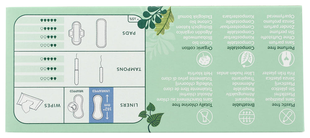 Natracare organic cotton weave detail, smooth against skin.