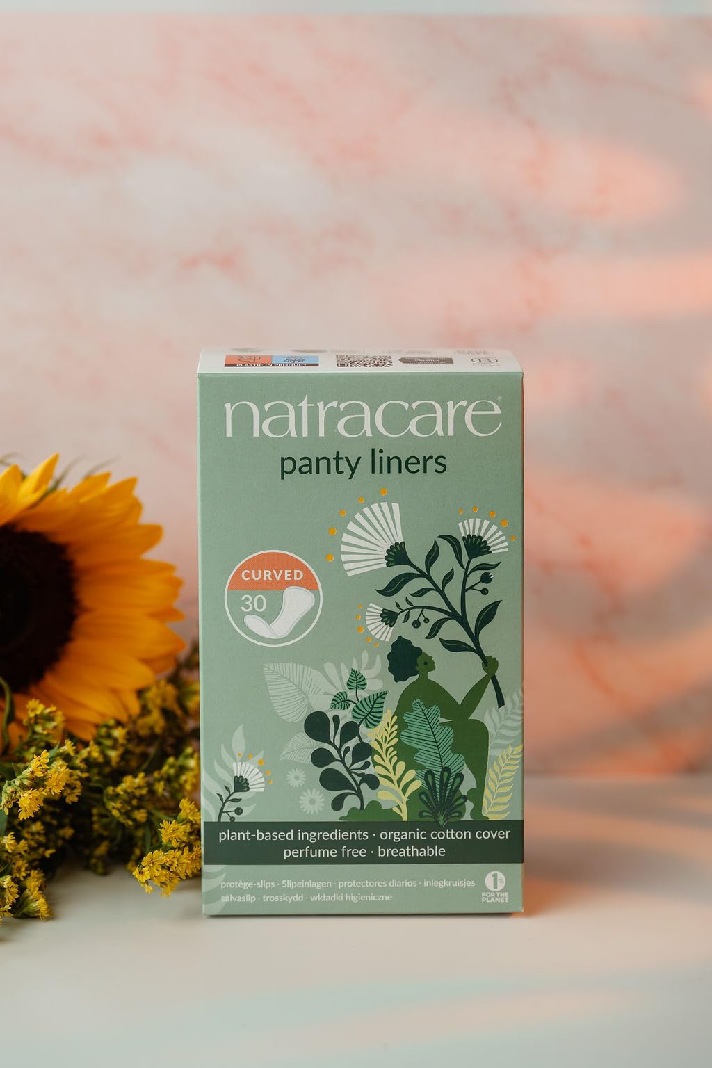 Natracare Pany Shields close-up showing soft, breathable liner material.