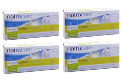 Natracare regular tampons with applicator in a 4-pack for easy everyday use