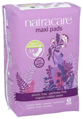 Close-up of Natracare pad texture showing natural materials.