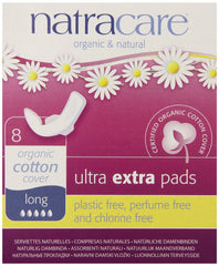 Natracare Ultra Extra Pads with Wings close-up showing wings and soft lining