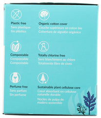 Natracare Ultra pads with wings highlight absorbent core to help stay dry.