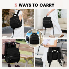 NatuFuse bag with large capacity pockets and insulated bottle pockets for on-the-go feeding.