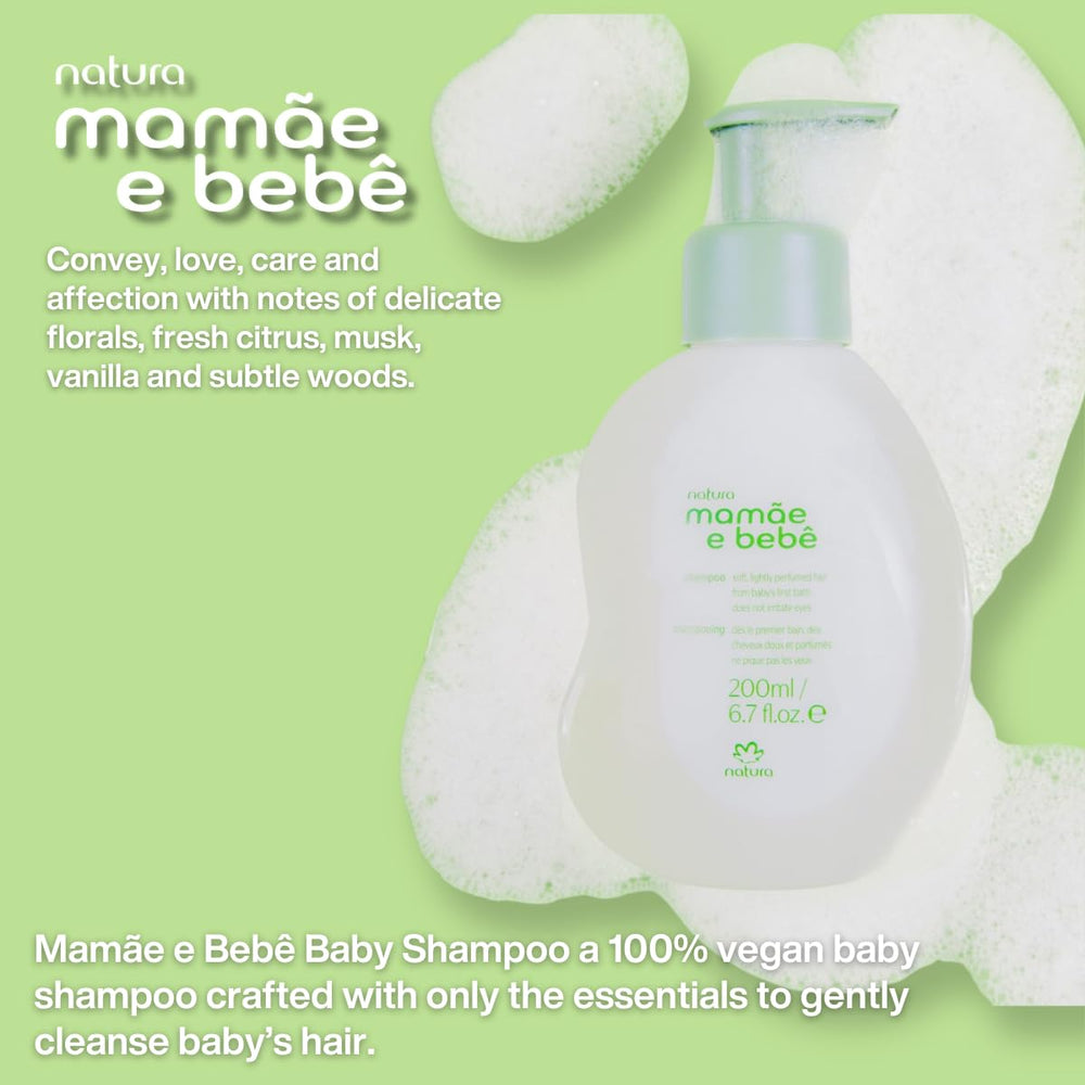 Natura Baby Shampoo Refill eco-packaging highlights sustainable refill design
