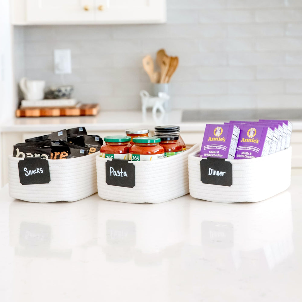 NaturalCozy 3-pack storage solution improves room organization.