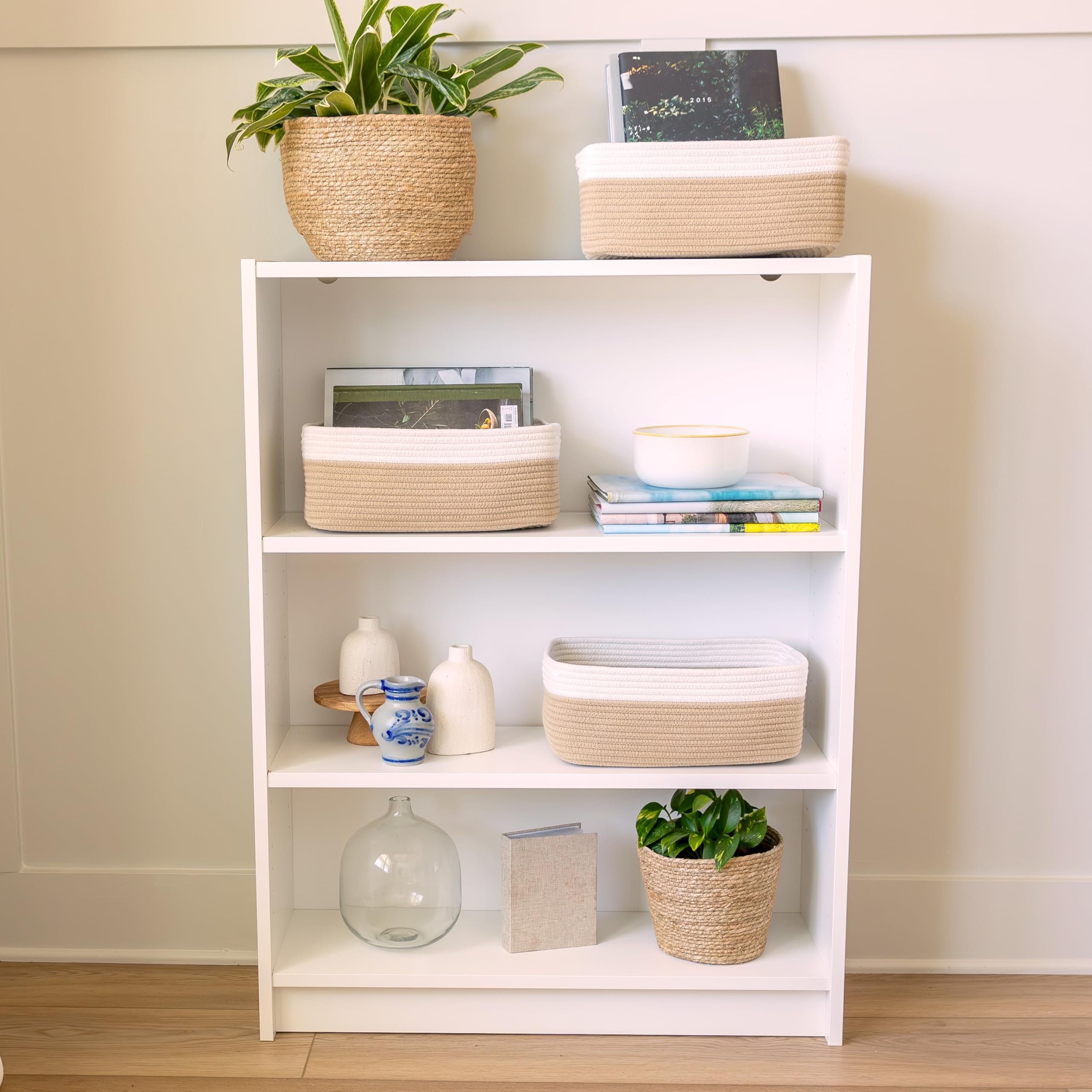 NaturalCozy cotton rope texture offering soft yet sturdy storage