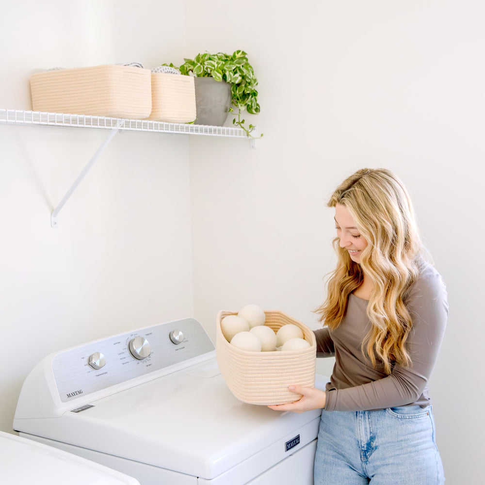 NaturalCozy cube-shelf decor bins stylish storage solution