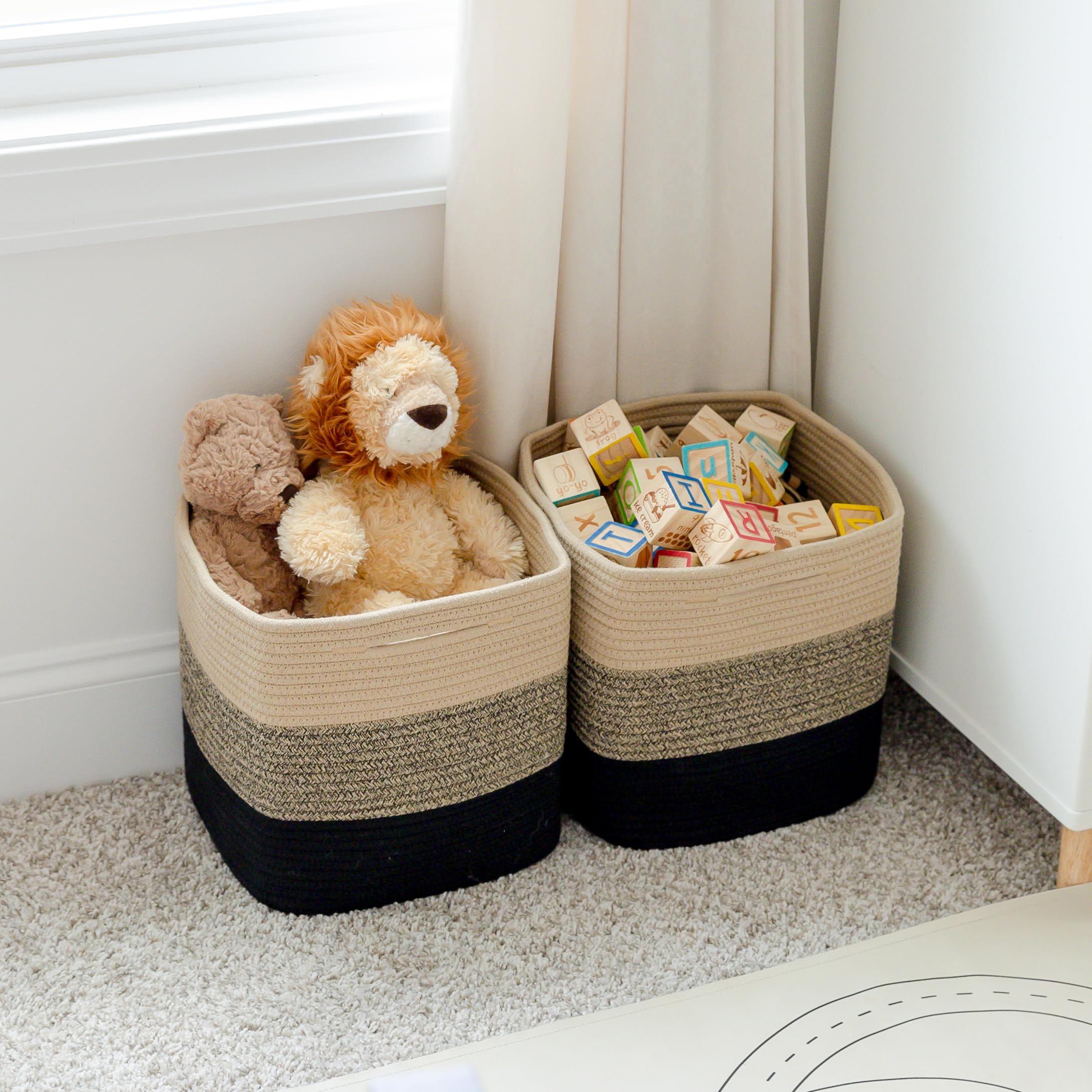 NaturalCozy nursery organization bin for baby essentials.