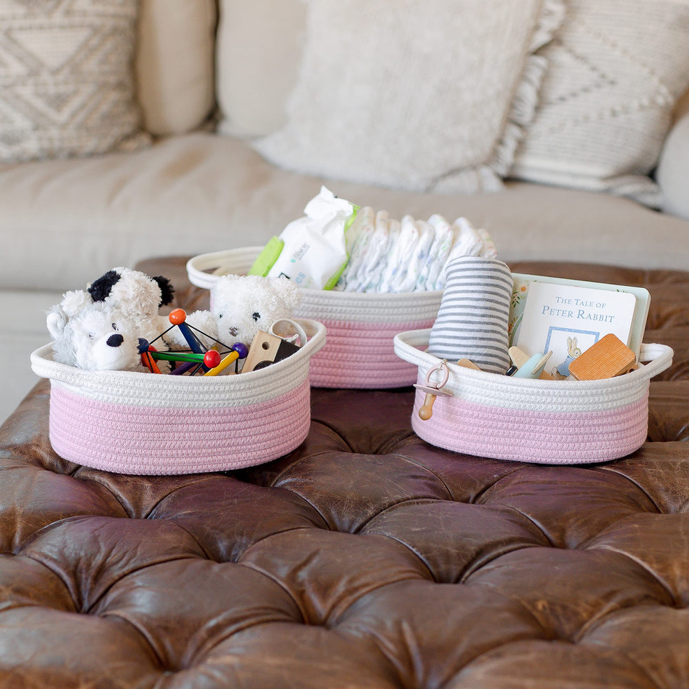 NaturalCozy decor-friendly storage basket complements any room