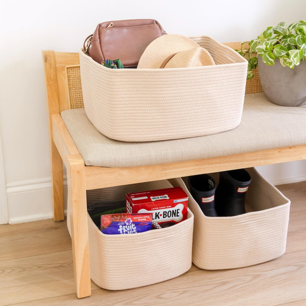 NaturalCozy versatile basket ideal for gifts and home organization