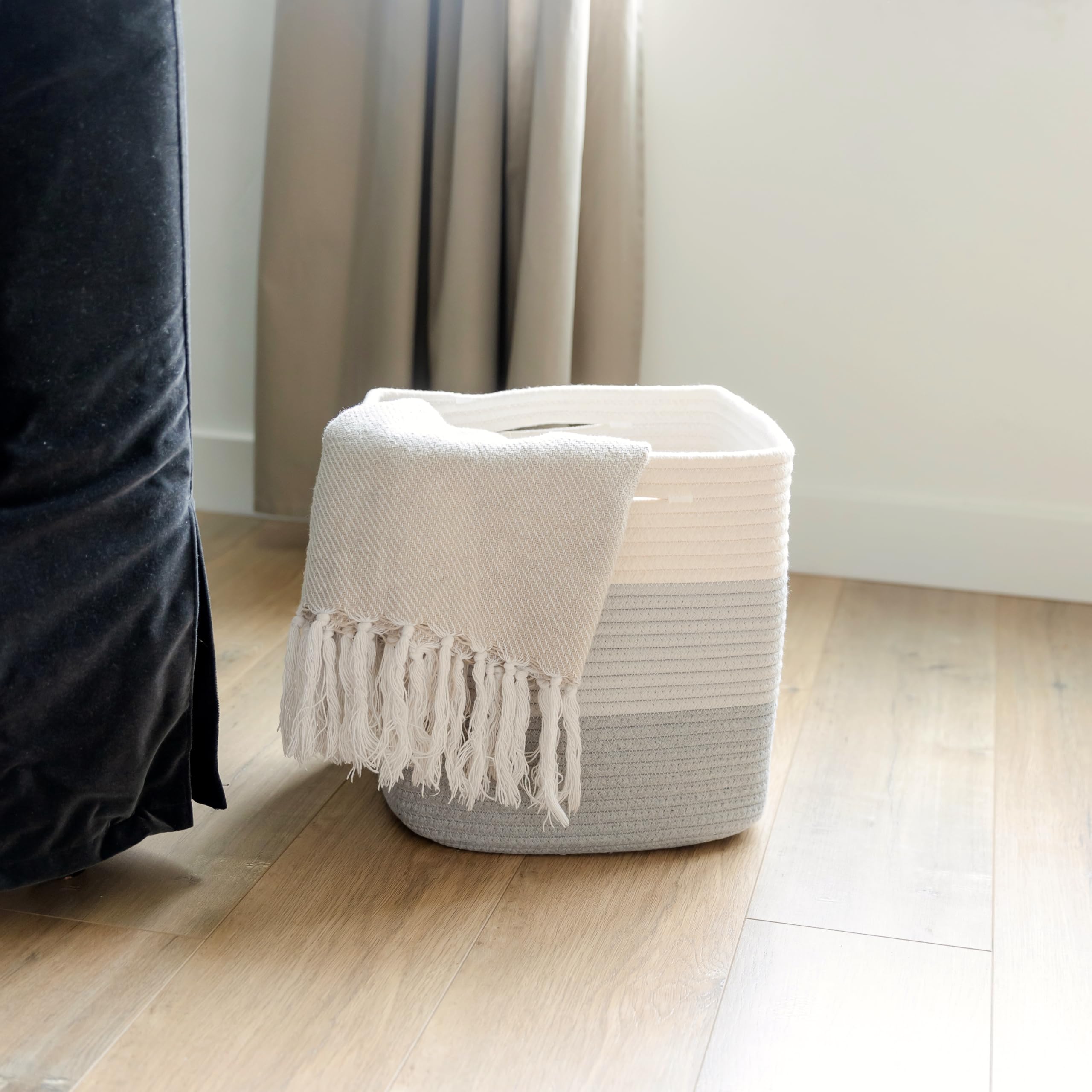 NaturalCozy durable woven rope texture for everyday use.