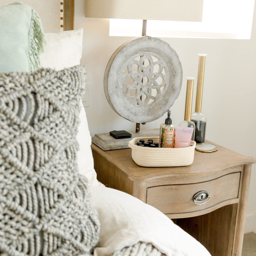 NaturalCozy fourth rectangle basket with reinforced, scratch-free design