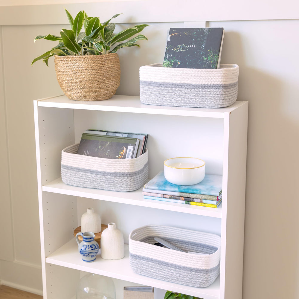NaturalCozy neutral-toned rope baskets blend with modern decor while organizing daily items