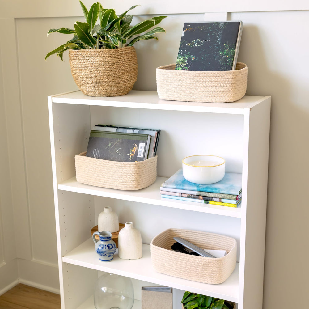 NaturalCozy nursery organization bin holding toys for practical use