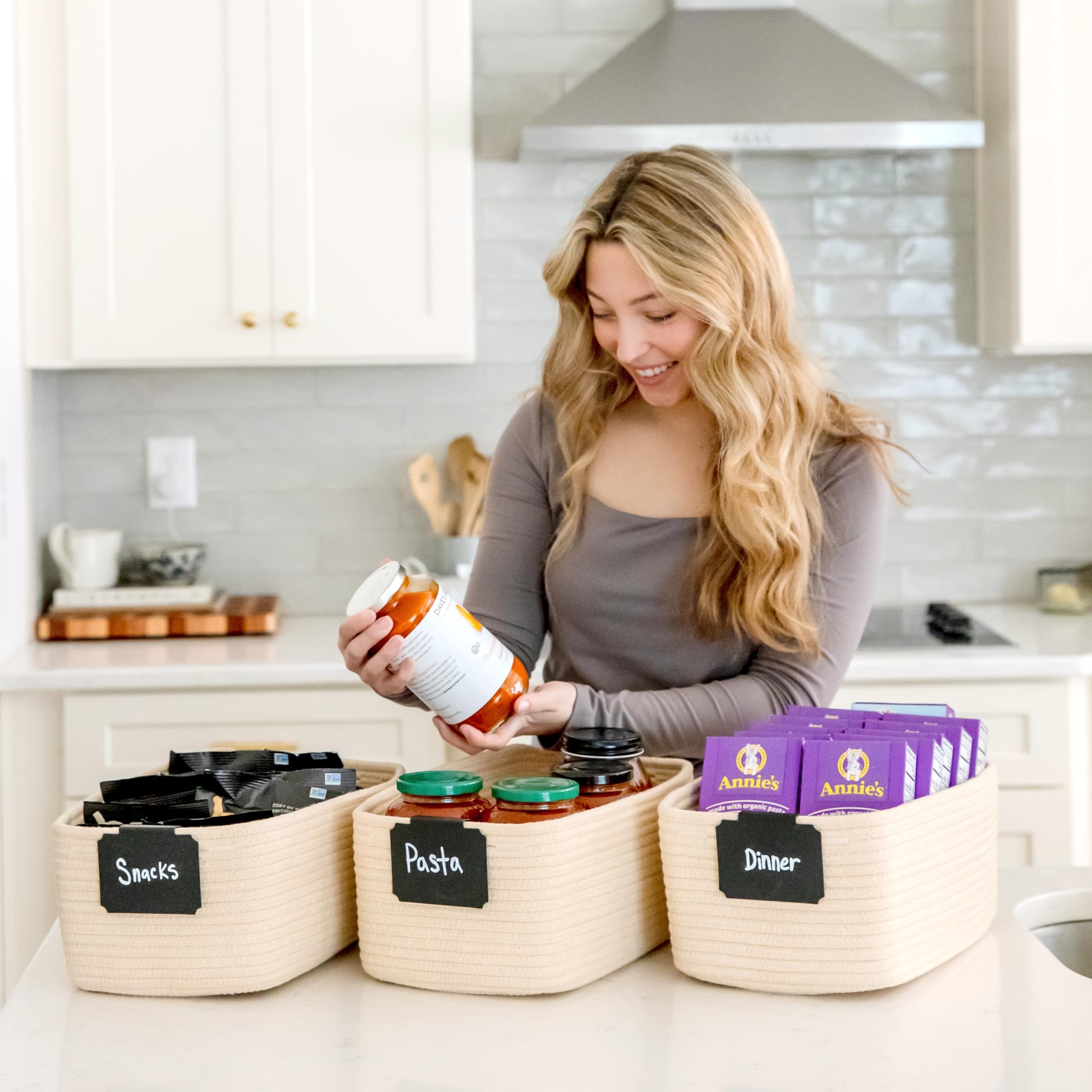 NaturalCozy nursery storage bins ideal for toys and blankets