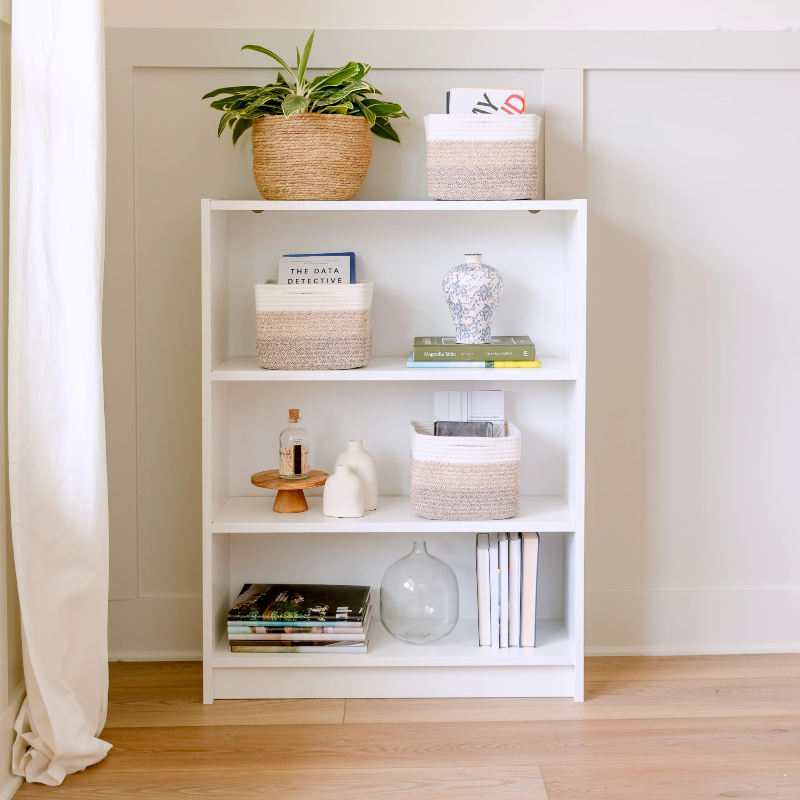 NaturalCozy nursery storage toy organization demonstrates tidy setup.