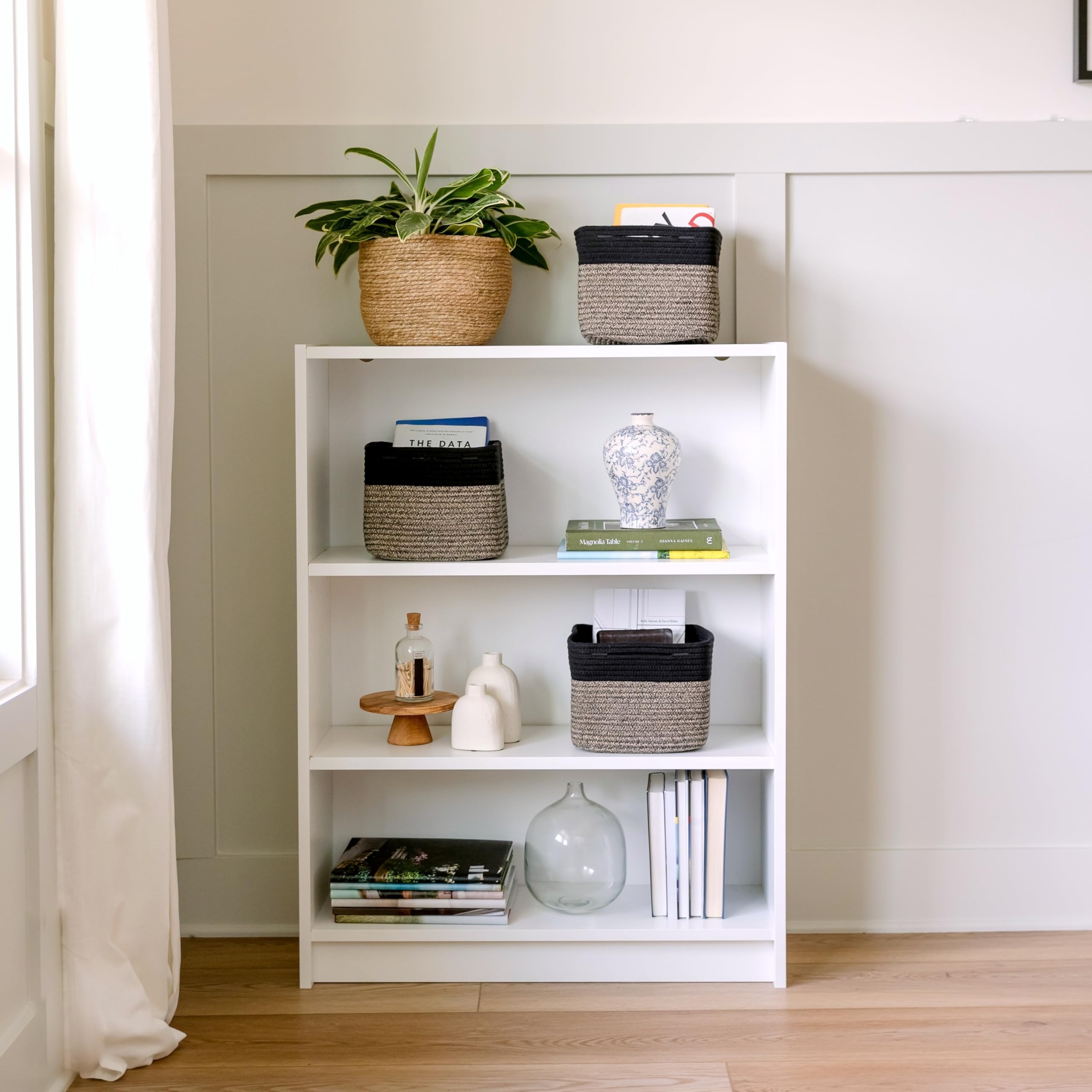 NaturalCozy pantry-storage-bin helps declutter shelves efficiently.