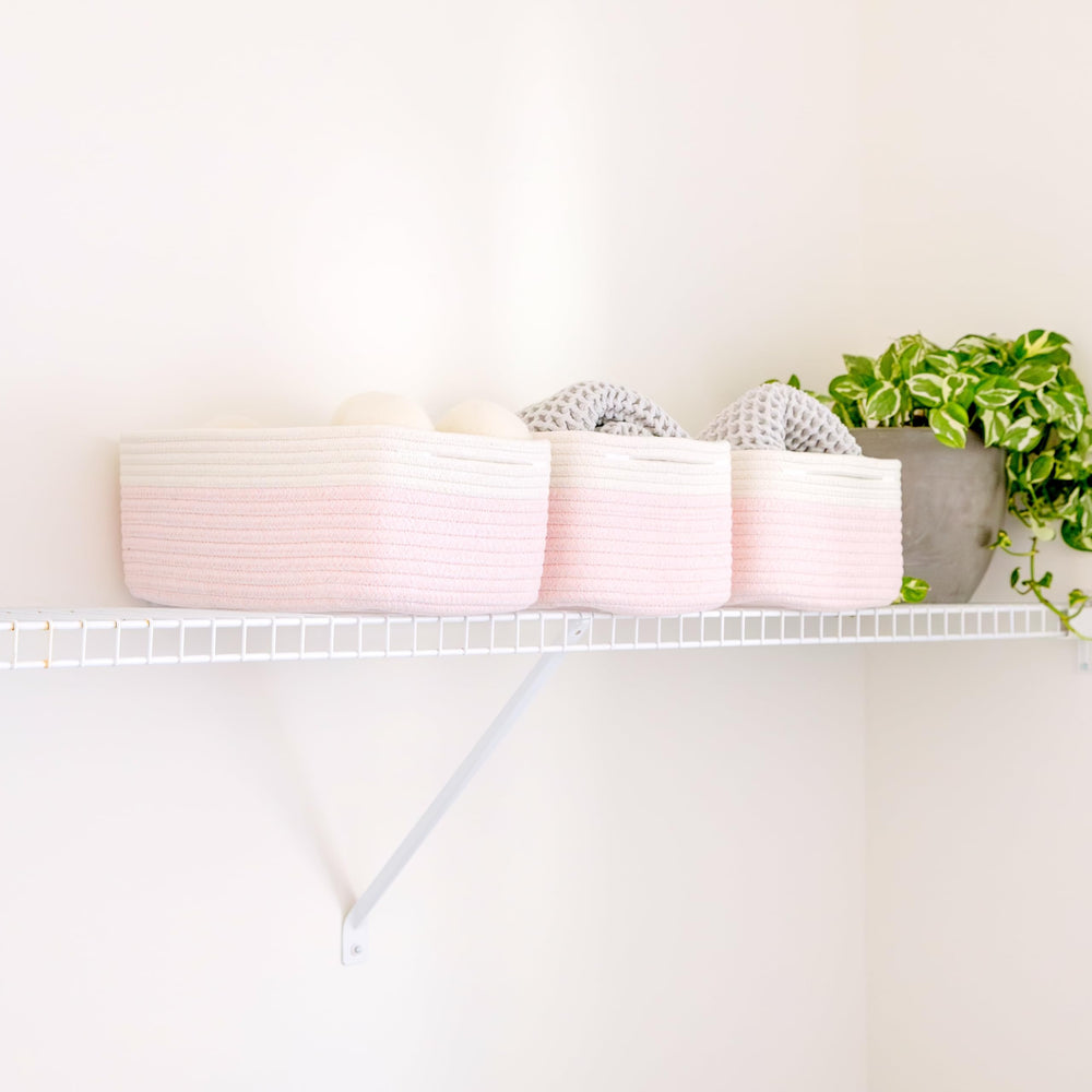 NaturalCozy three-pack displayed on a shelf shows versatile storage.