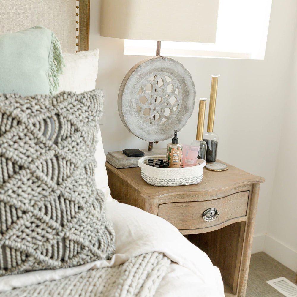 NaturalCozy reinforced-handles rectangle basket demonstrates durable daily storage