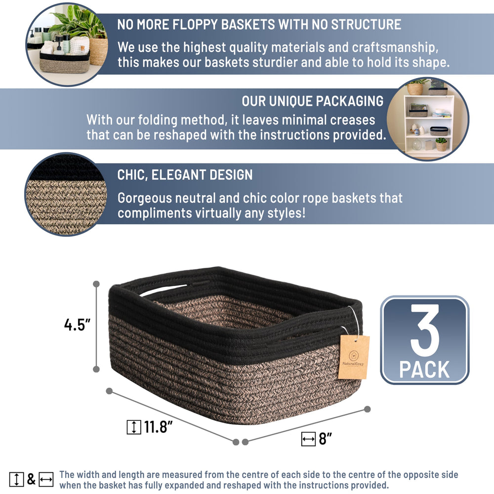 NaturalCozy rope basket highlights reinforced hidden handles for heavy use