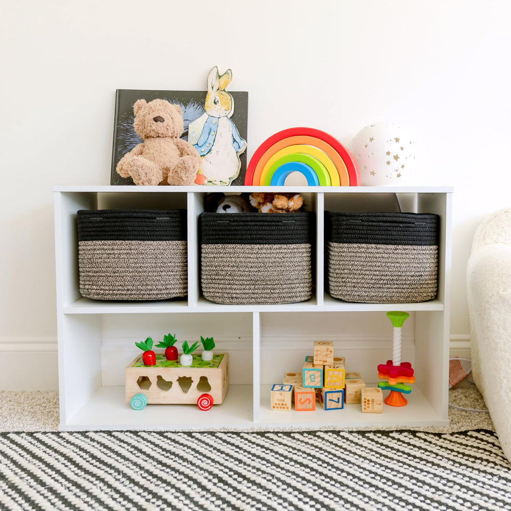 NaturalCozy safe cotton basket uses sturdy, kid-friendly material.