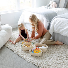 NaturalCozy second-largest rectangle basket ideal for toys or small items