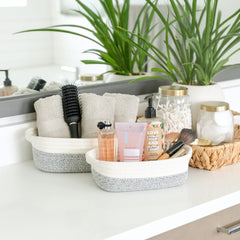 NaturalCozy small rectangle basket ideal for keys or jewelry storage.