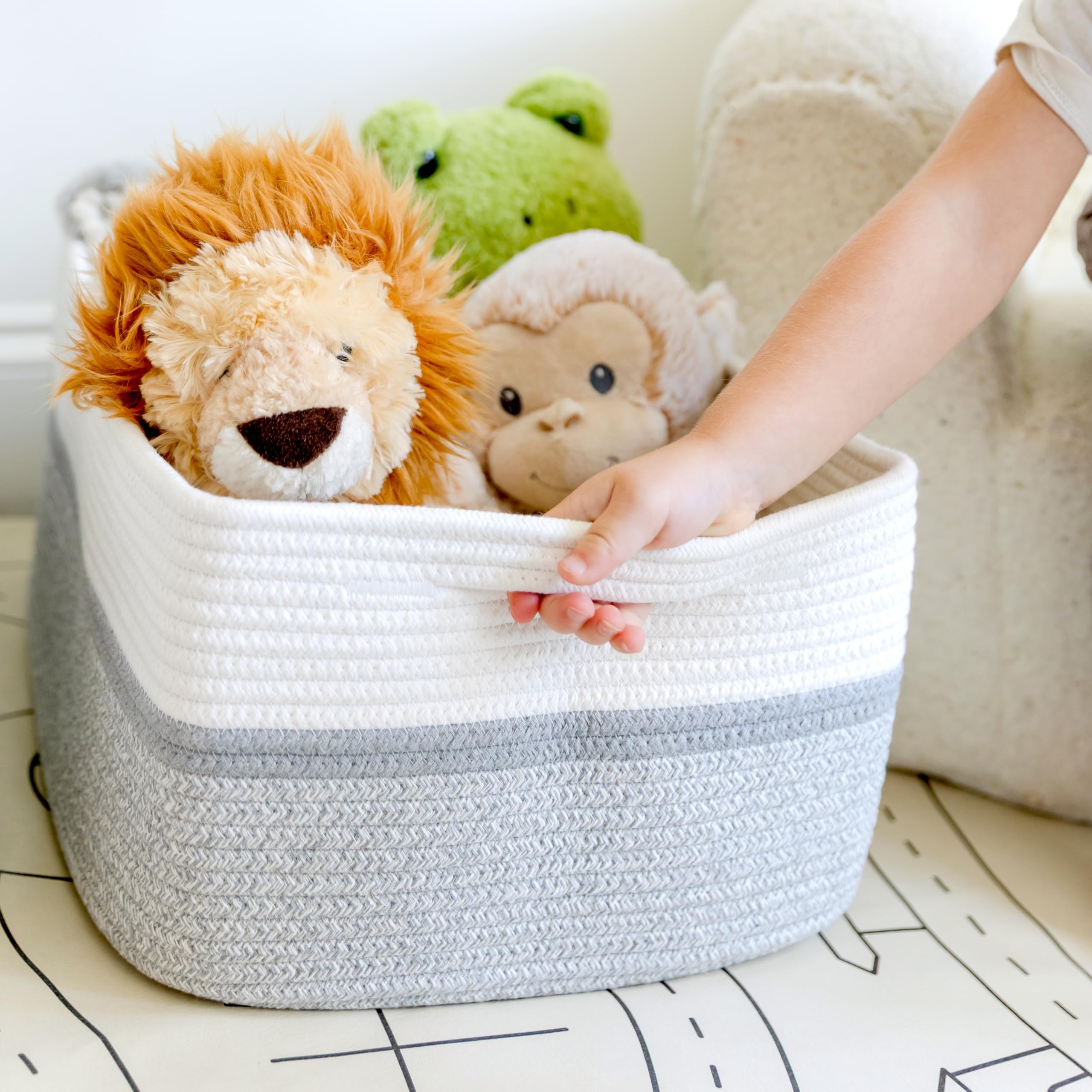 NaturalCozy baskets fold easily with the included instructions to maintain form.