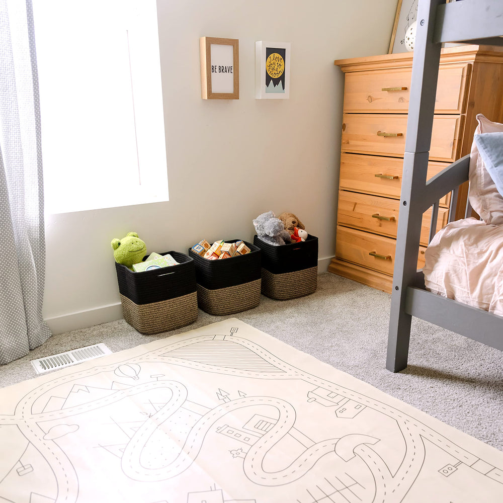NaturalCozy 11in consistent stack for neat home organization
