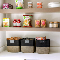 NaturalCozy storage cubes reinforced hidden handles for easy carrying