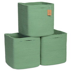 NaturalCozy Storage Cubes 11 inch foldable design keeps shelves neat and organized