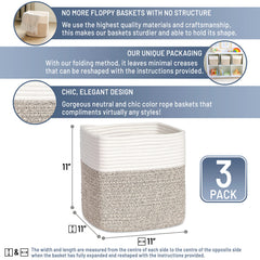 NaturalCozy Storage Cubes maximize space for toys and blankets