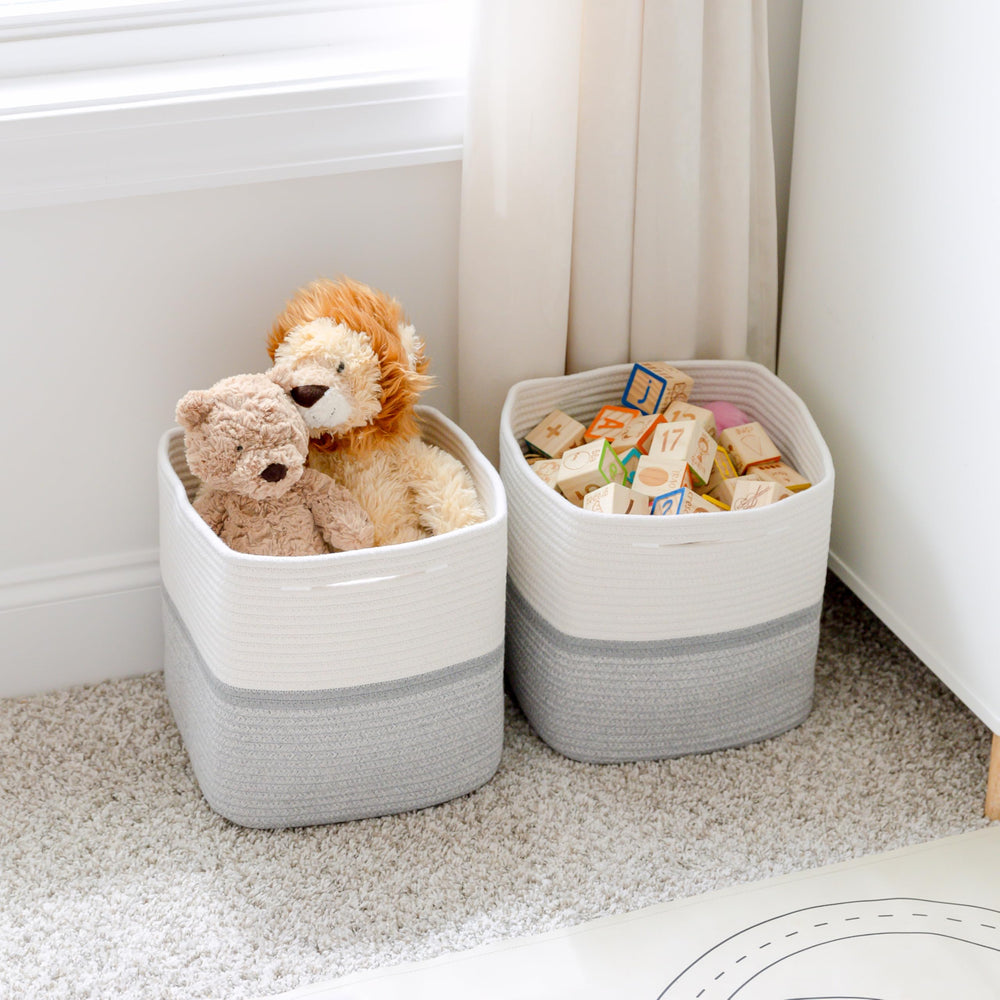 NaturalCozy hidden handles blend with baskets for discreet lifting