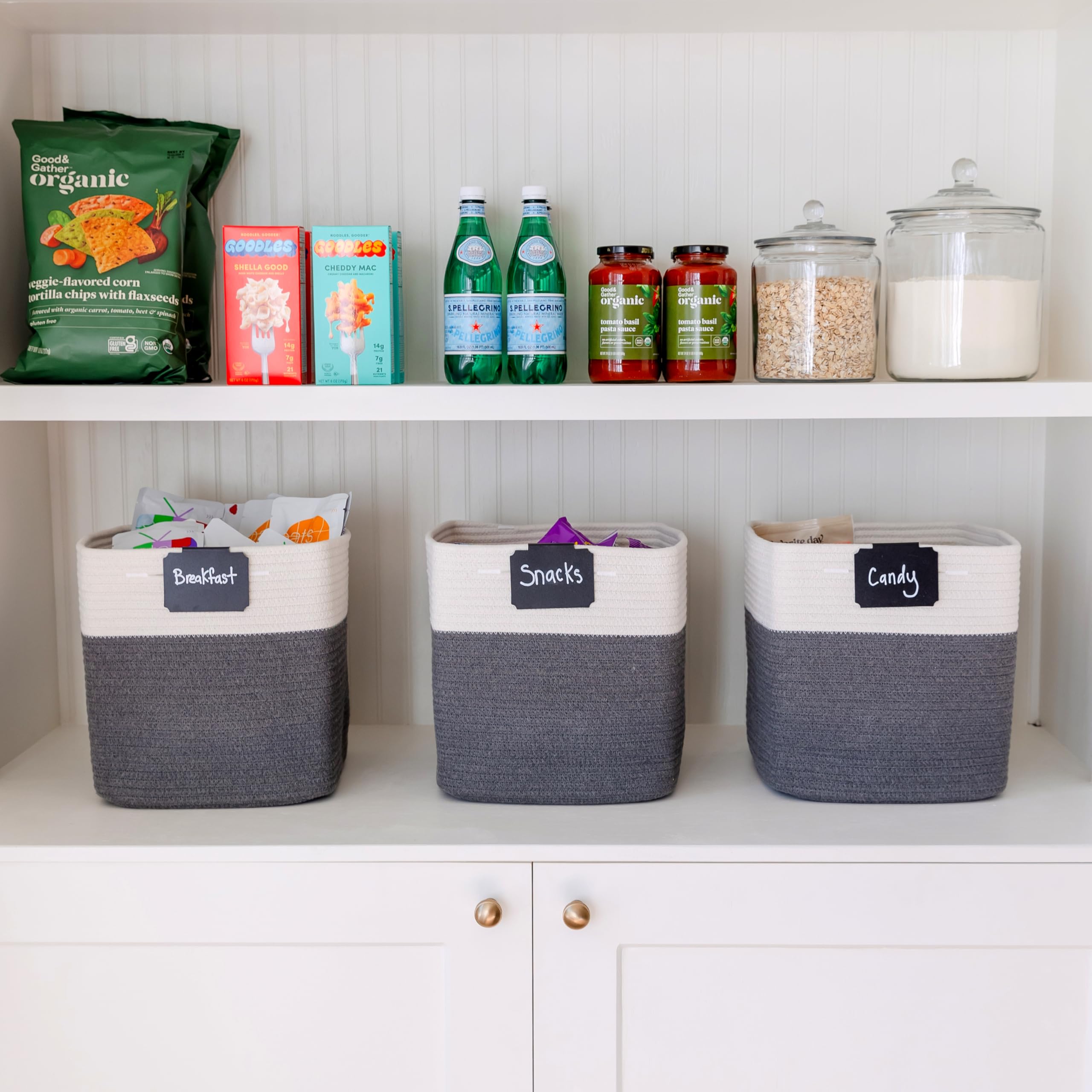NaturalCozy basket set ideal for nursery organization and clean spaces.