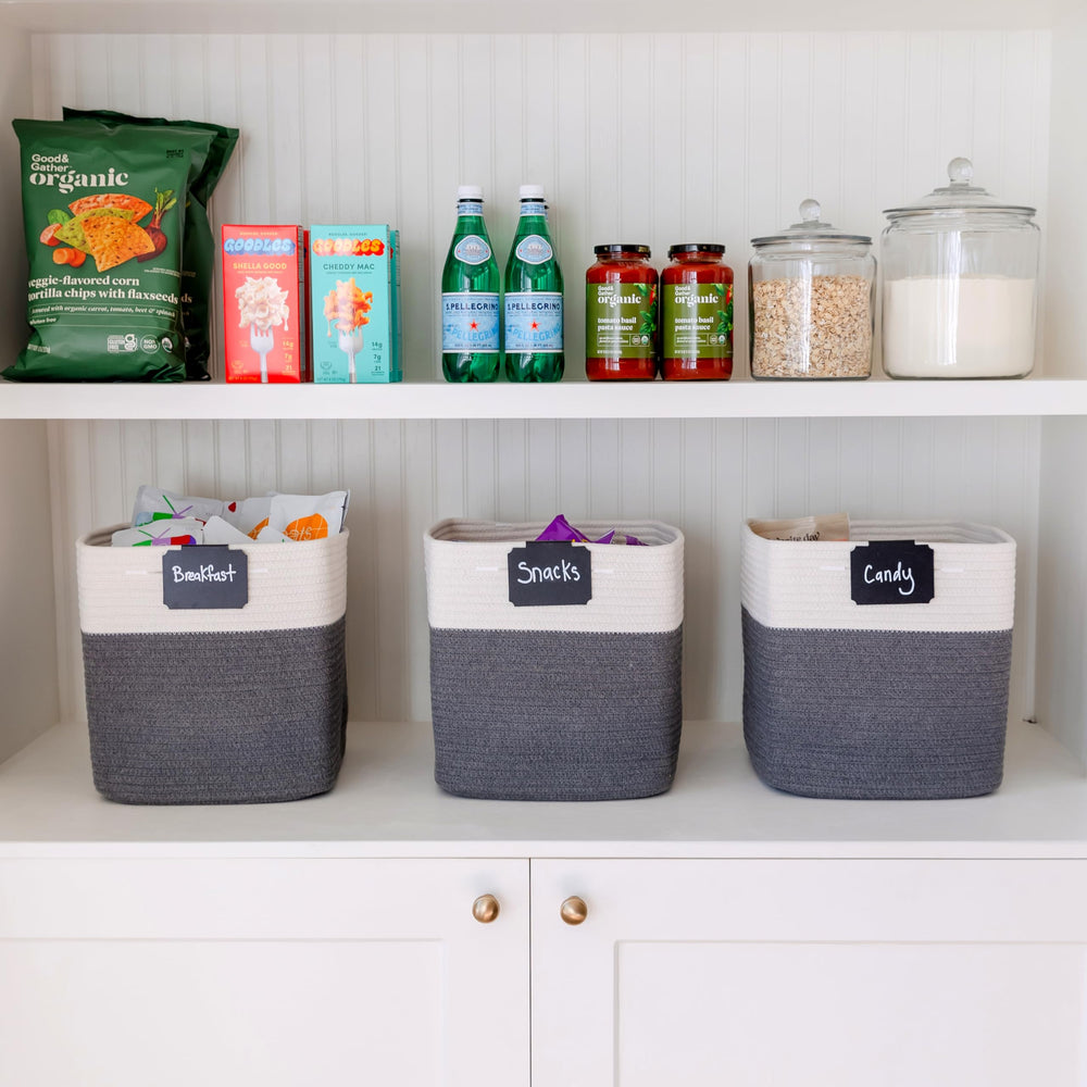 NaturalCozy basket set ideal for nursery organization and clean spaces.