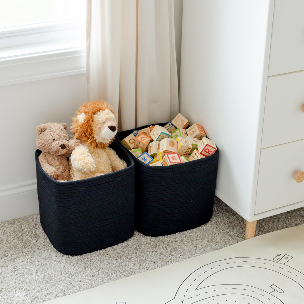 NaturalCozy three-pack organization set helps reduce clutter.