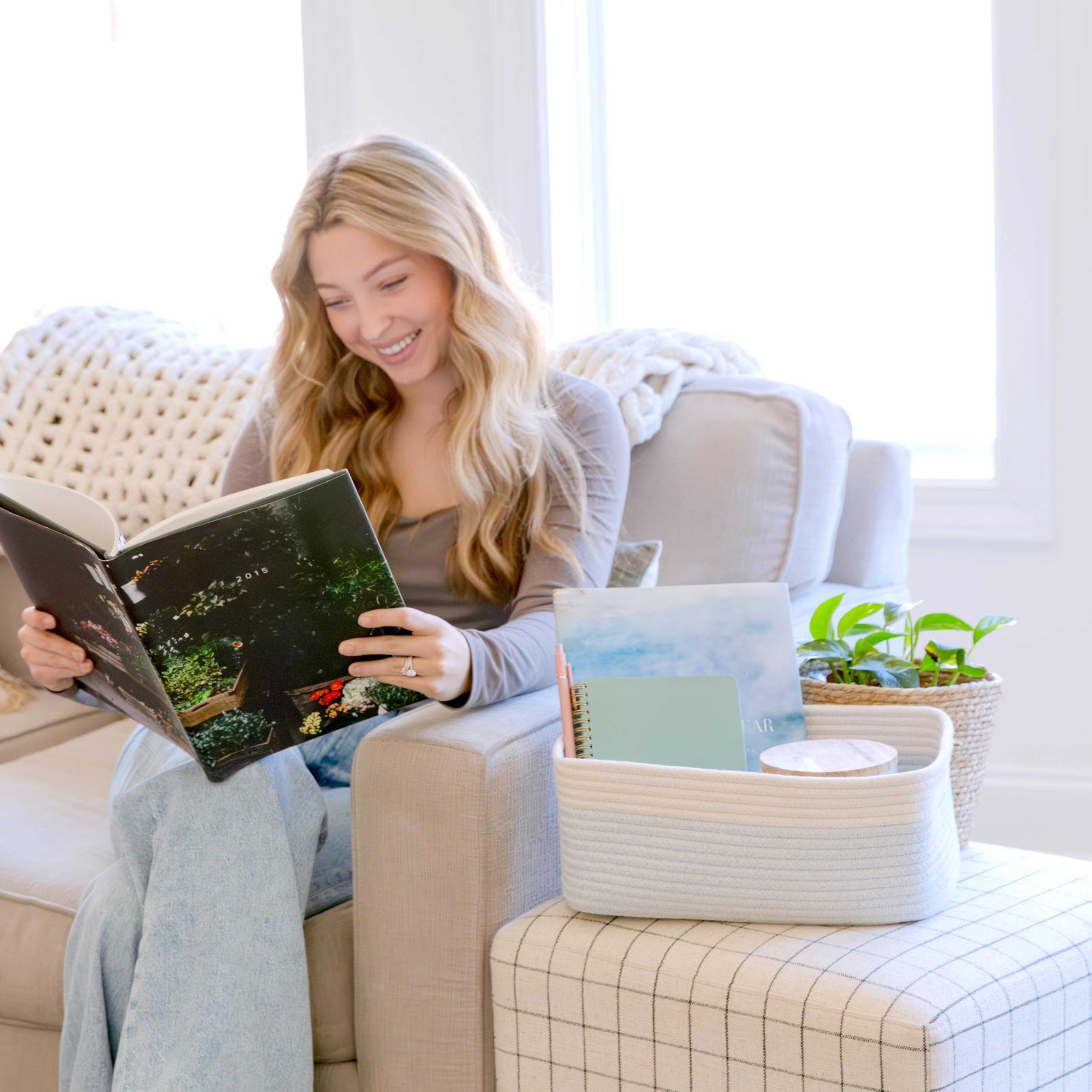 NaturalCozy three-pack set shown for versatile storage across rooms.