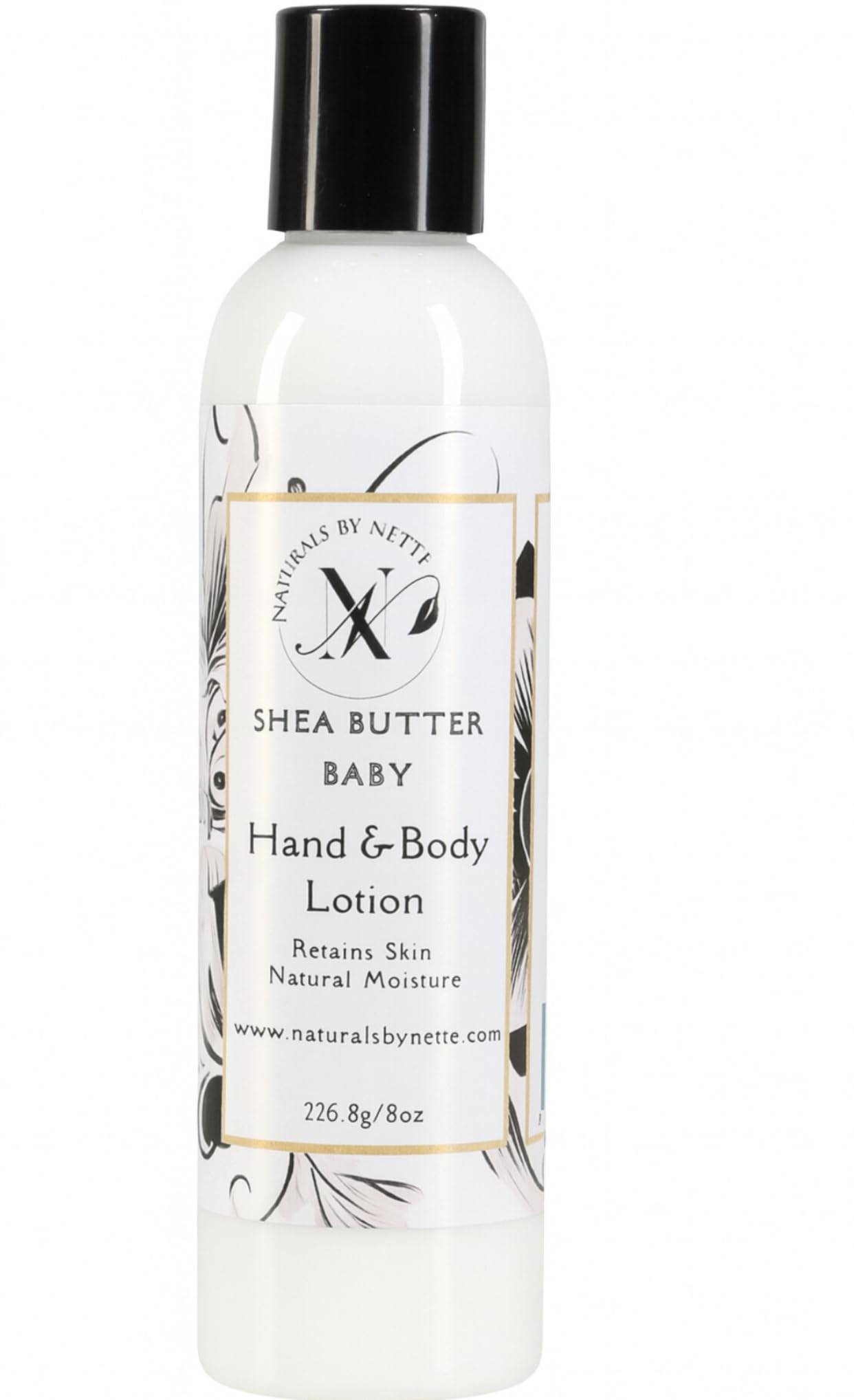 NaturalsByNette bottle close-up showing lightweight, non-greasy hydration.