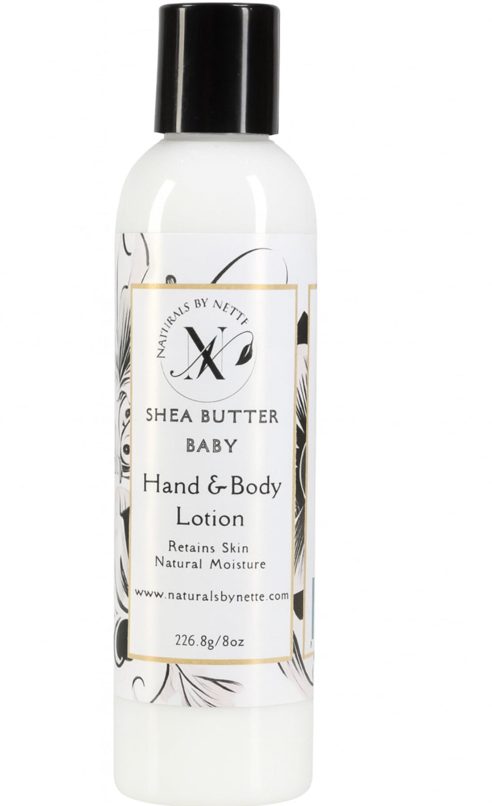 NaturalsByNette bottle close-up showing lightweight, non-greasy hydration.