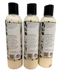 NaturalsByNette lotion applied to hands for silky, fast-absorbing moisture.
