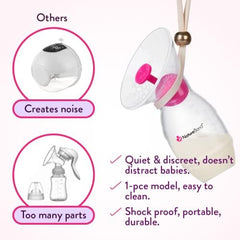 NatureBond silicone breast pump pouch keeps components organized for on-the-go nursing