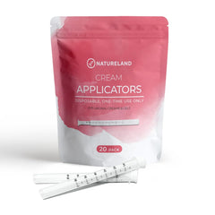 Natureland vaginal applicator tip soft for gentle insertion with gels and creams