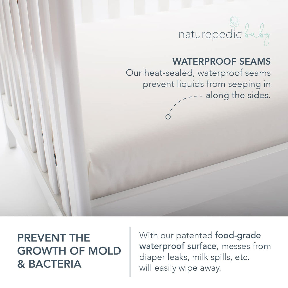 Naturepedic standard crib fit dimensions ensure snug compatibility