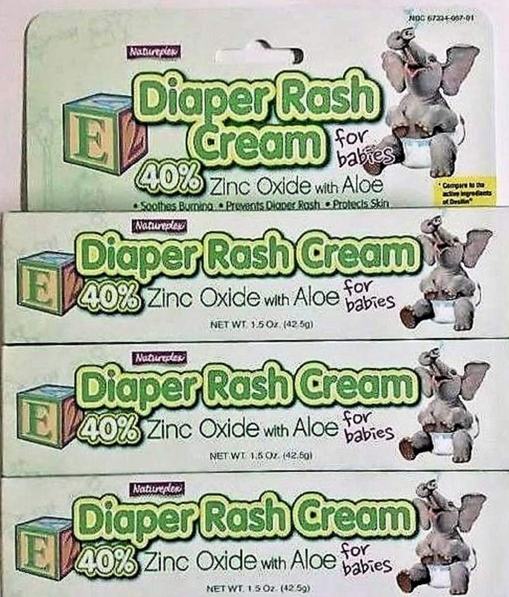 Natureplex diaper rash cream 3-pack tubes showing packaging and set for prevention and healing